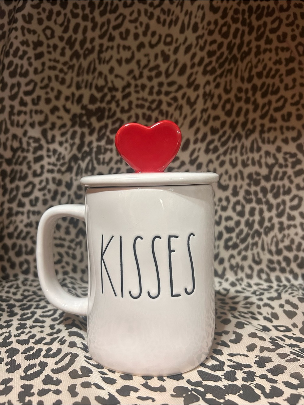 Rae Dunn Ceramic “Kisses-Hugs” Mug